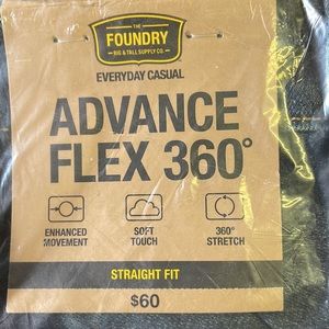 Straight Fit Blue Jeans 50x32 Nwt 
